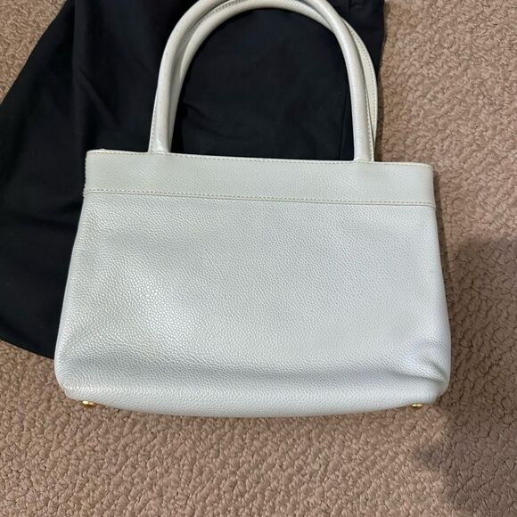 Mini Light Blue Chanel Caviar Shopper Bag with Gold Hardware - Picture 2 of 8